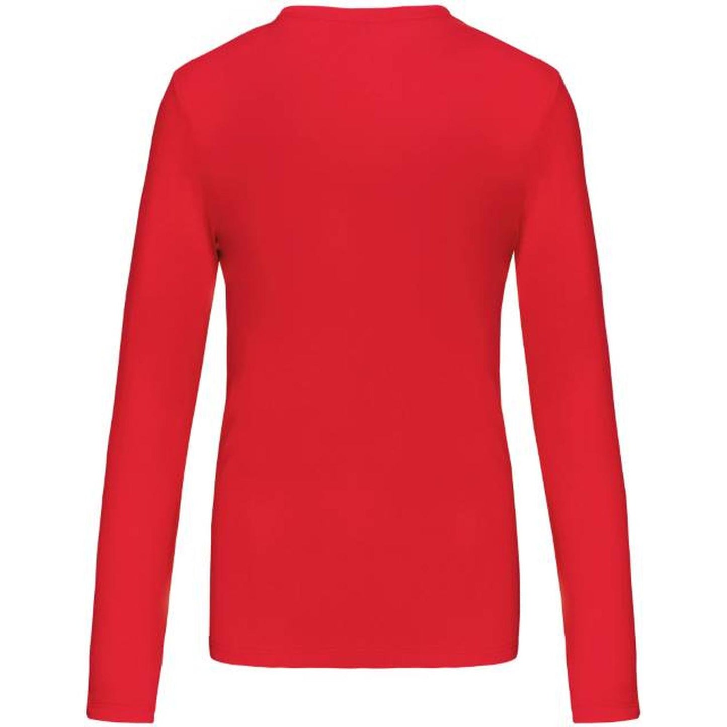 Дамска блуза дълъг ръкав - цвят червен – Медицински облекла Кали