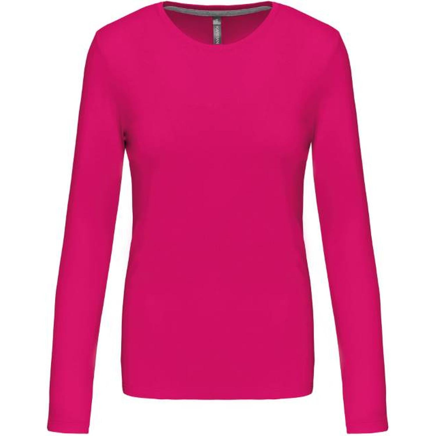 Дамска блуза дълъг ръкав - цвят фуксия – Медицински облекла Кали