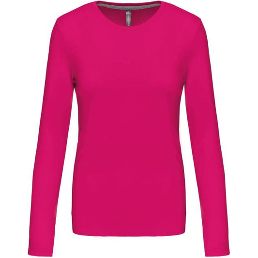Дамска блуза дълъг ръкав - цвят фуксия – Медицински облекла Кали