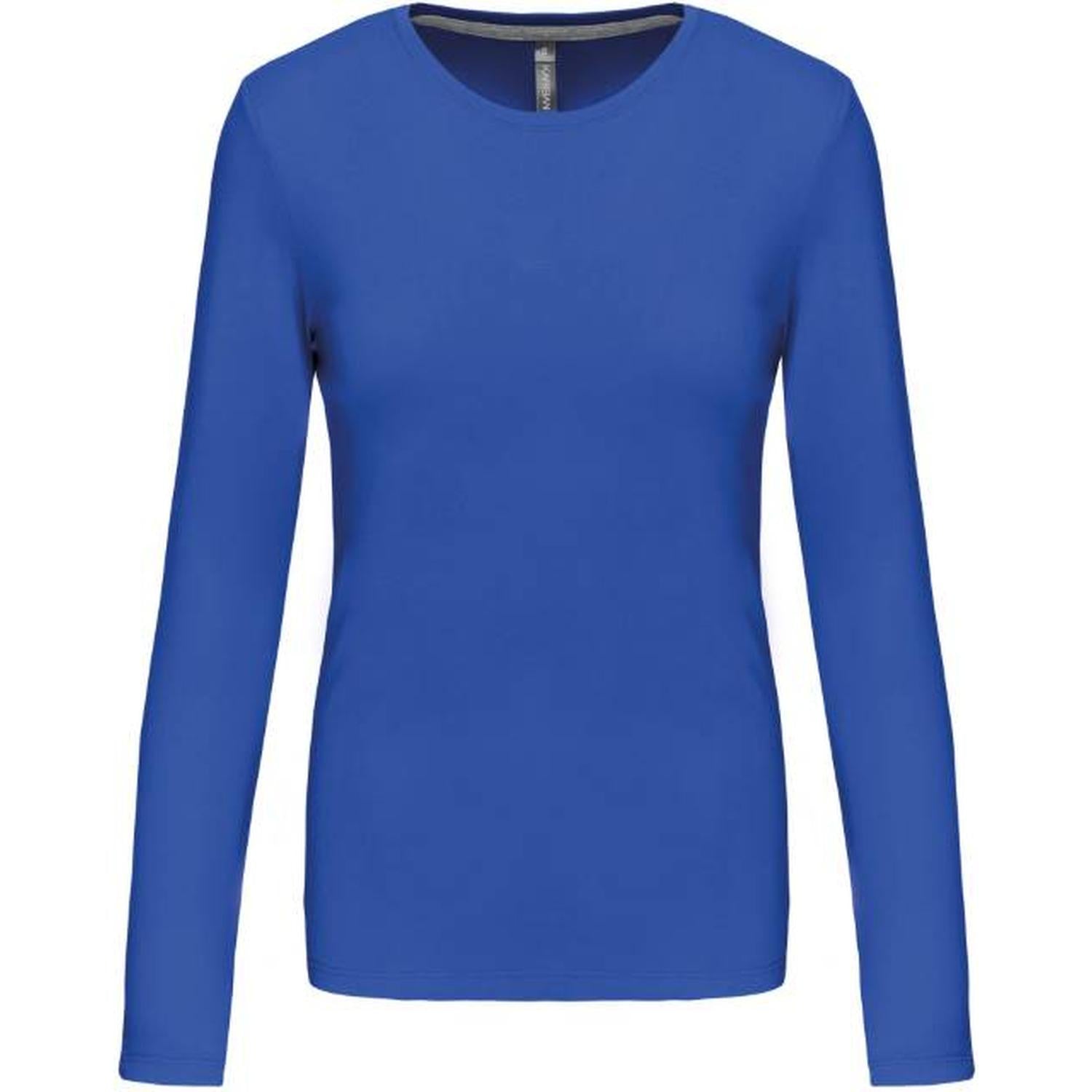 Дамска блуза дълъг ръкав - цвят кралско син – Медицински облекла Кали