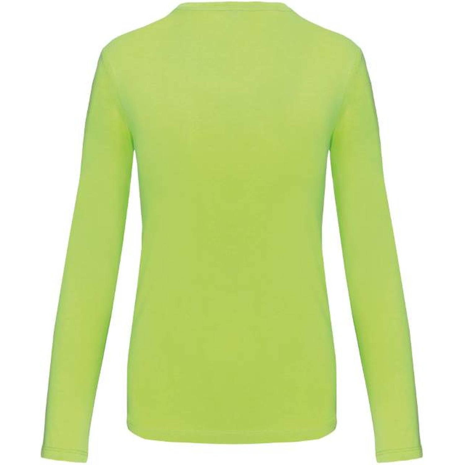Дамска блуза дълъг ръкав - цвят лайм – Медицински облекла Кали