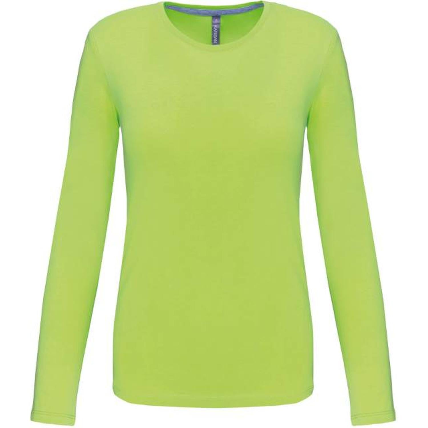Дамска блуза дълъг ръкав - цвят лайм – Медицински облекла Кали