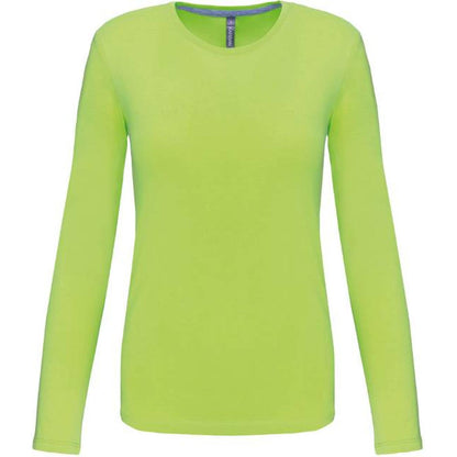 Дамска блуза дълъг ръкав - цвят лайм – Медицински облекла Кали