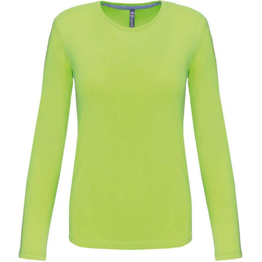 Дамска блуза дълъг ръкав - цвят лайм – Медицински облекла Кали