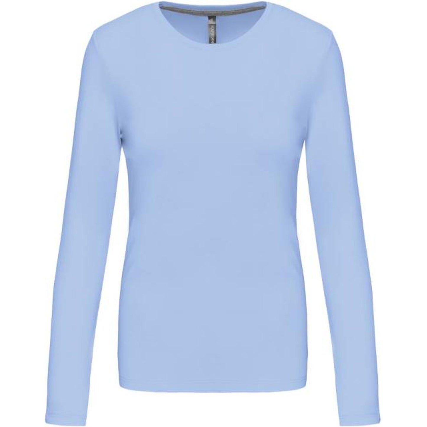 Дамска блуза дълъг ръкав - цвят небесно син – Медицински облекла Кали