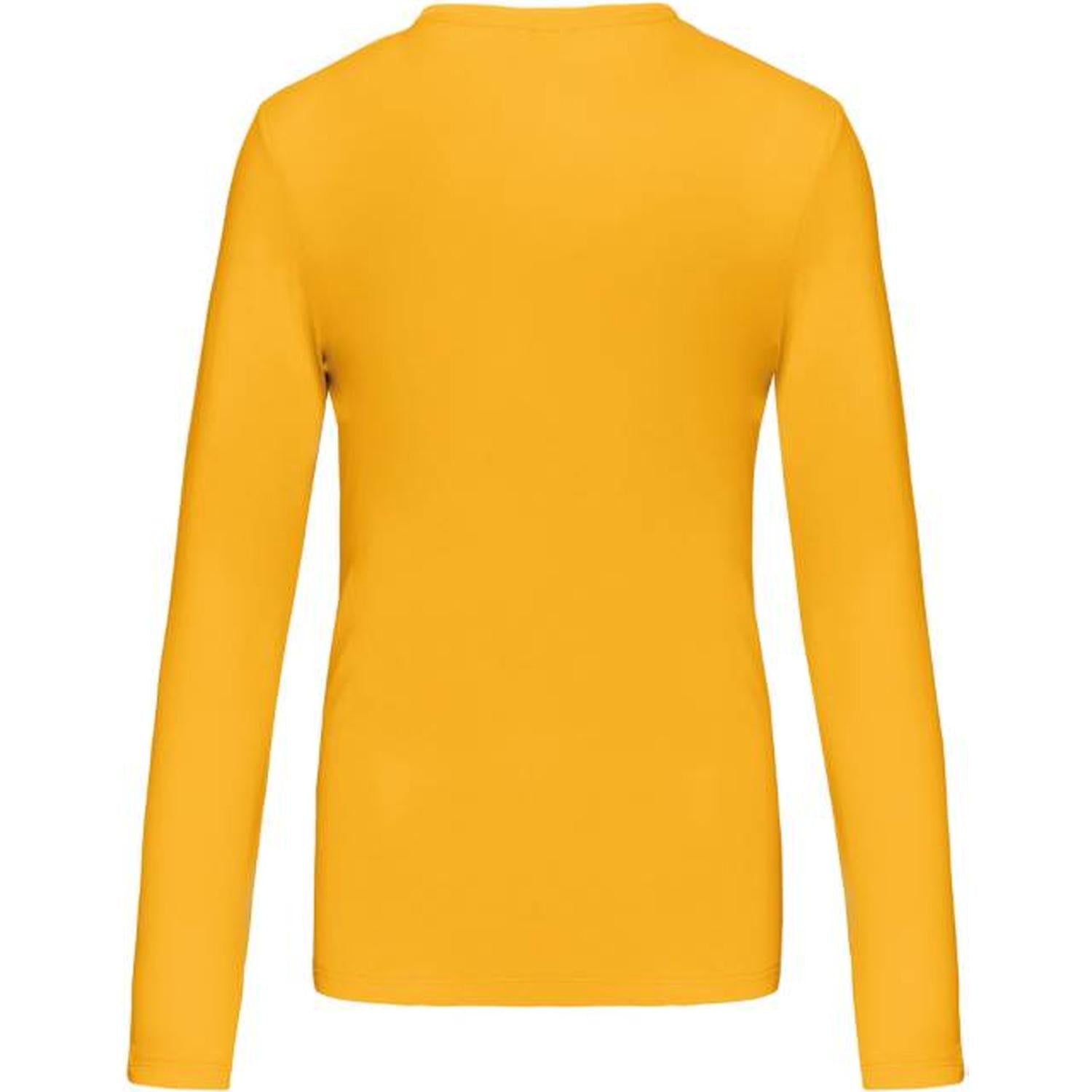 Дамска блуза дълъг ръкав - цвят жълт – Медицински облекла Кали