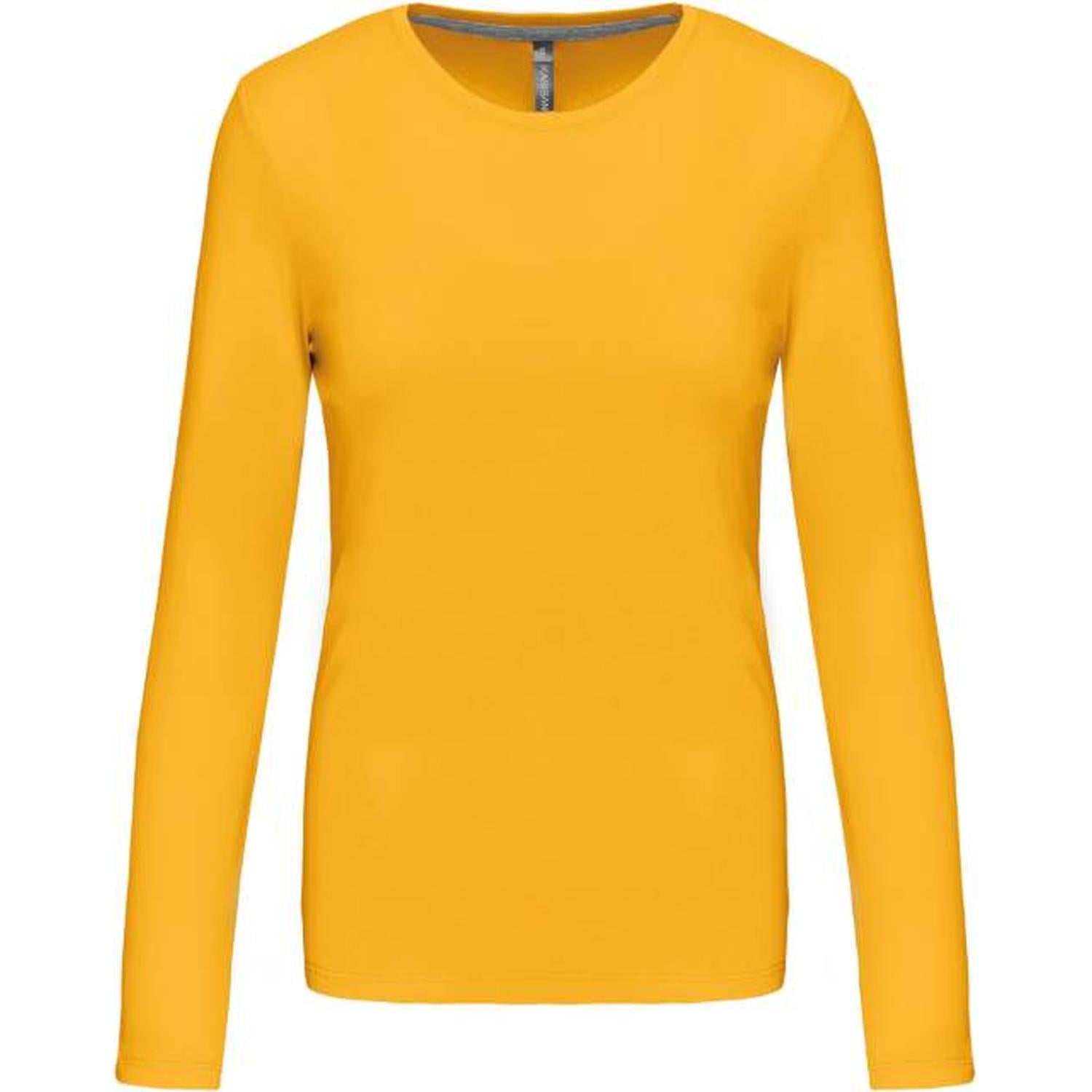 Дамска блуза дълъг ръкав - цвят жълт – Медицински облекла Кали