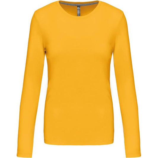 Дамска блуза дълъг ръкав - цвят жълт – Медицински облекла Кали