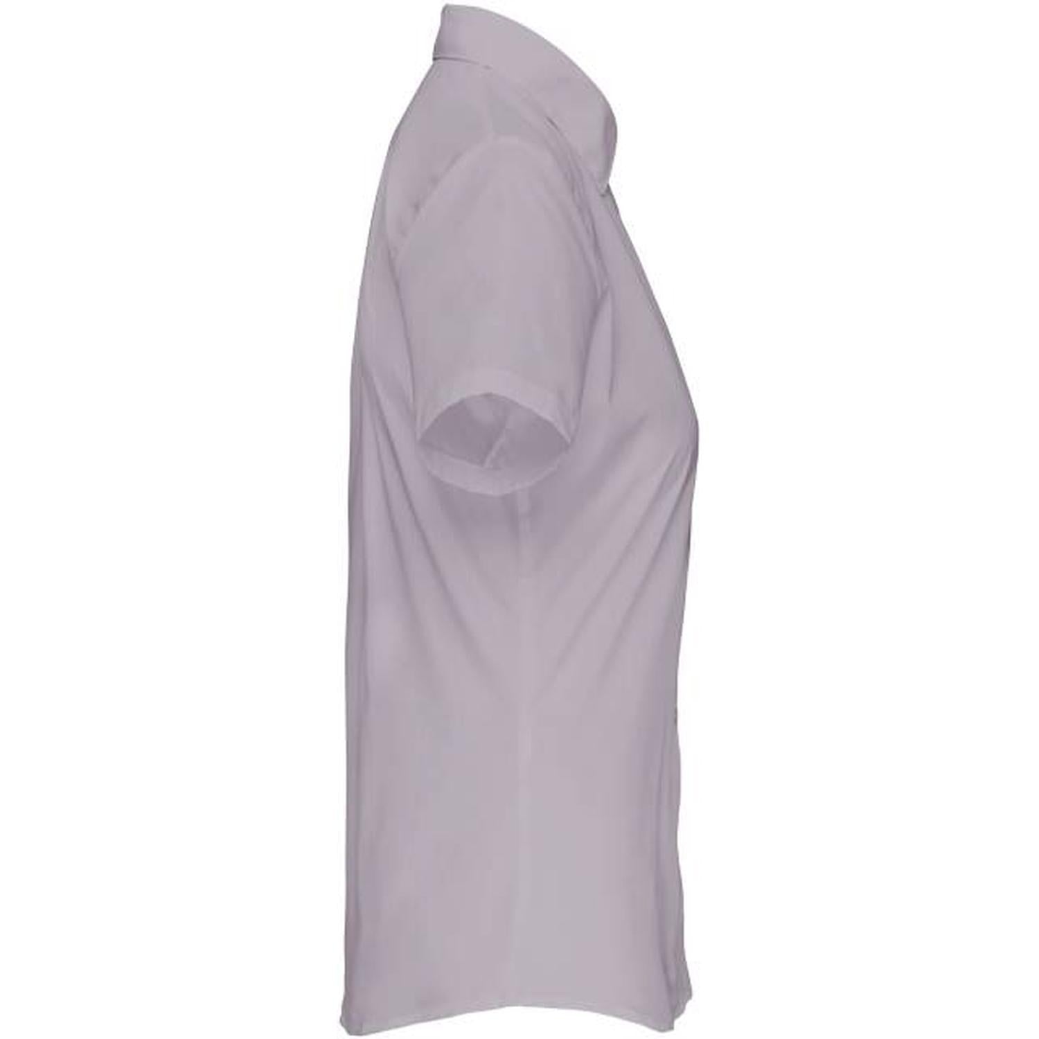 Дамска блуза от поплин с къс ръкав - цвят светлосив – Медицински облекла Кали