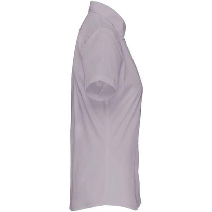 Дамска блуза от поплин с къс ръкав - цвят светлосив – Медицински облекла Кали