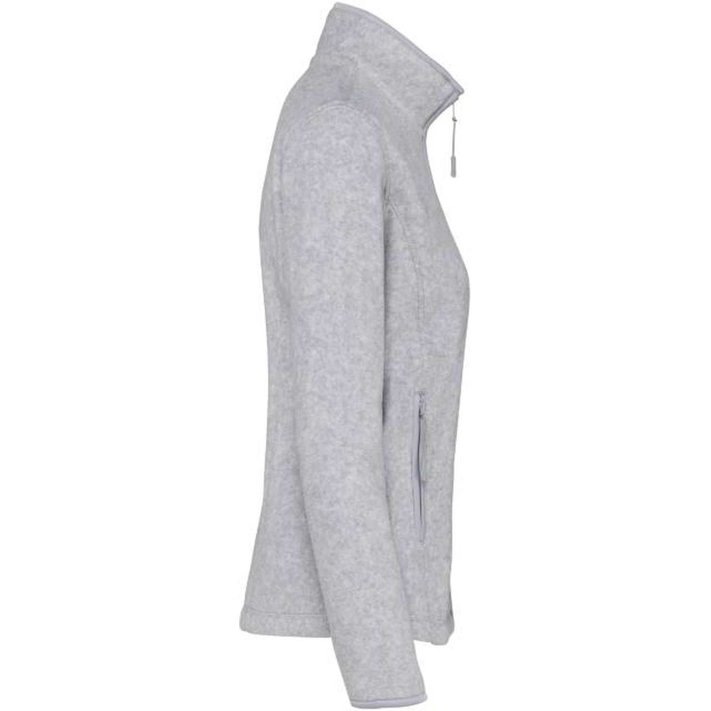 Дамска поларено яке - цвят пепелно сив меланж – Медицински облекла Кали
