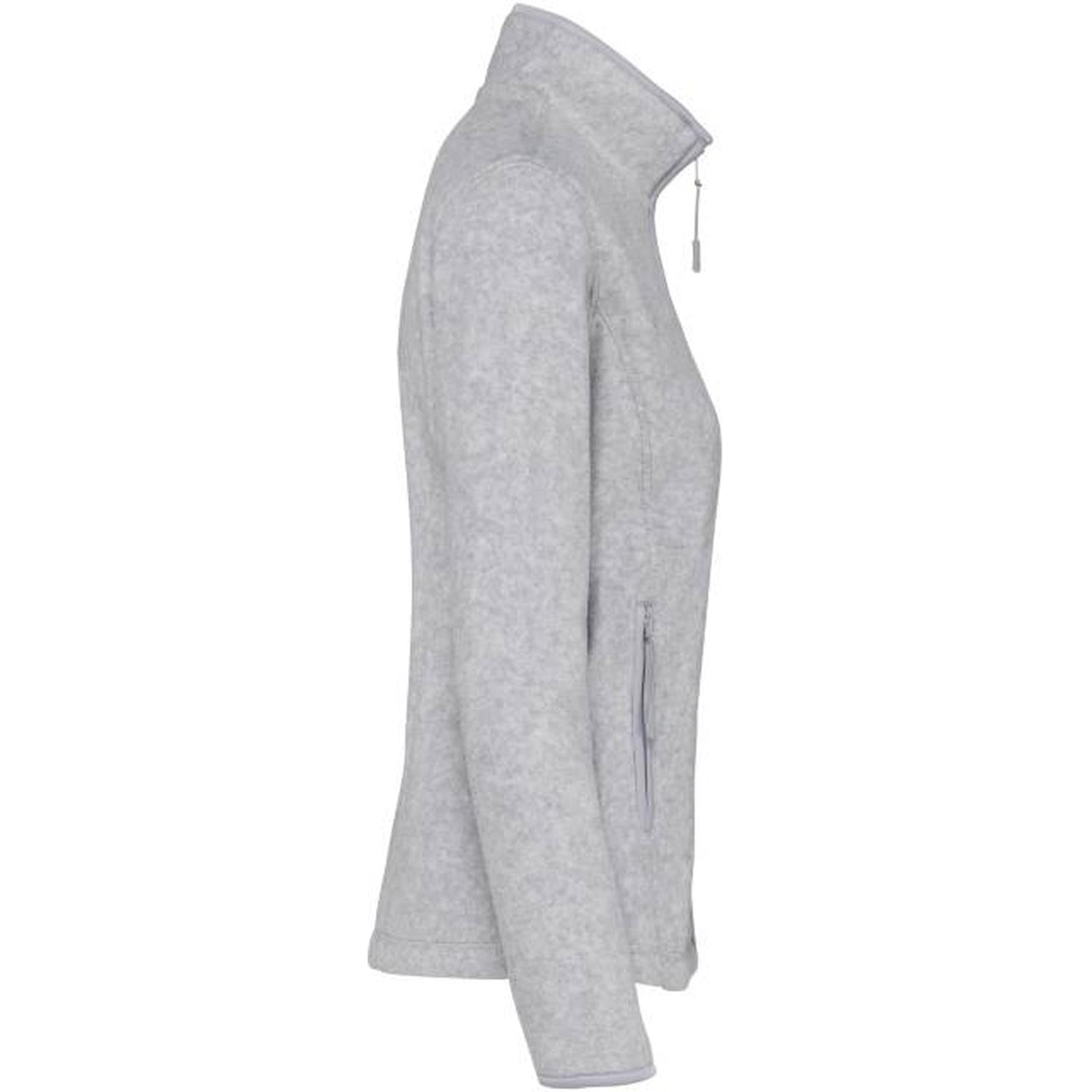 Дамска поларено яке - цвят пепелно сив меланж – Медицински облекла Кали