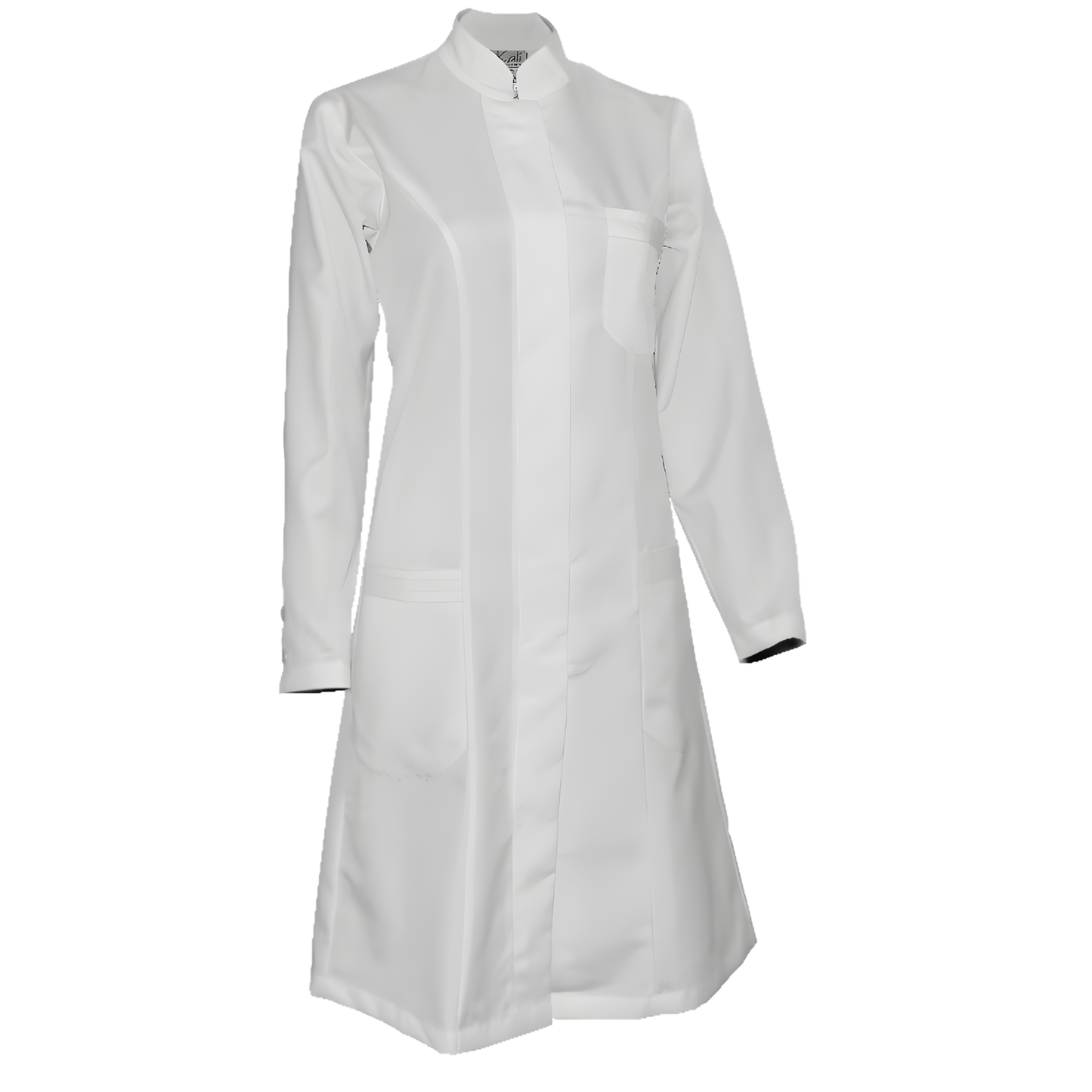 Дамска престилка - цвят бял, модел FS234-2- Медицински облекла Кали