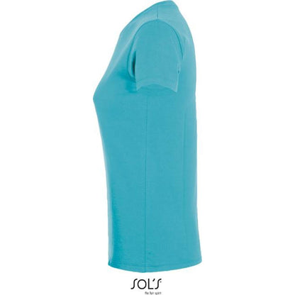 Дамска тениска - цвят лагуна, 25.1825 – Медицински облекла Кали