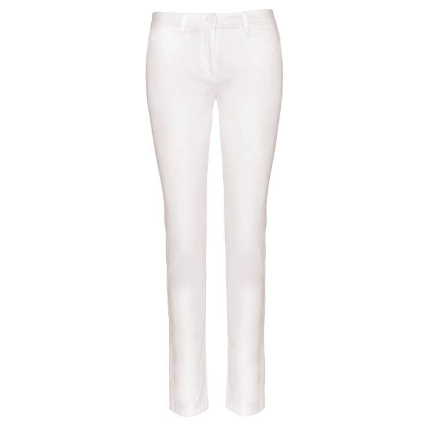 Дамски чино панталон - цвят бял – Медицински облекла Кали