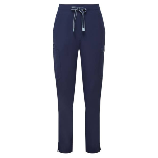 Дамски еластичен карго панталон - цвят тъмносин – Медицински облекла Кали