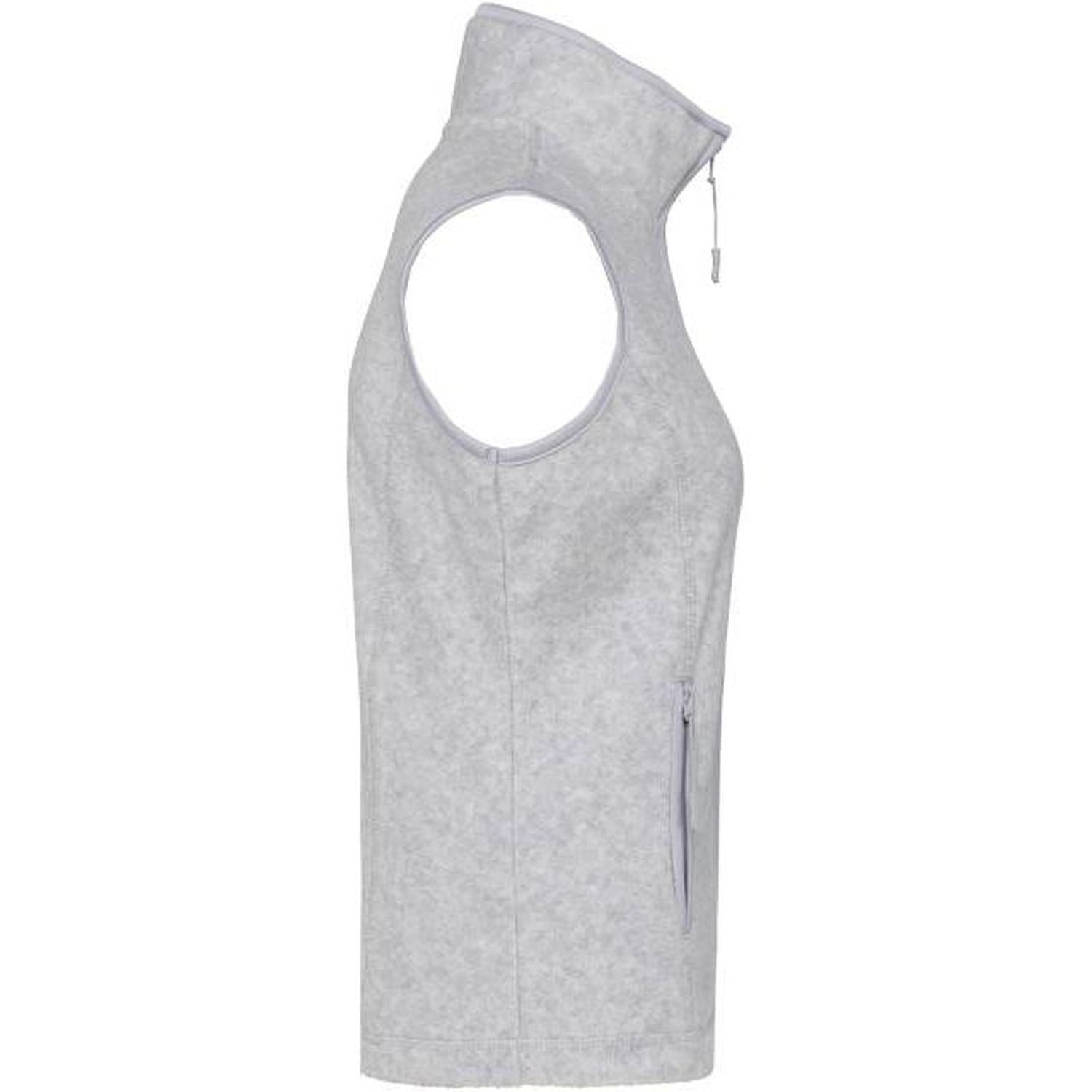 Дамски поларен елек - цвят пепелно сив меланж – Медицински облекла Кали