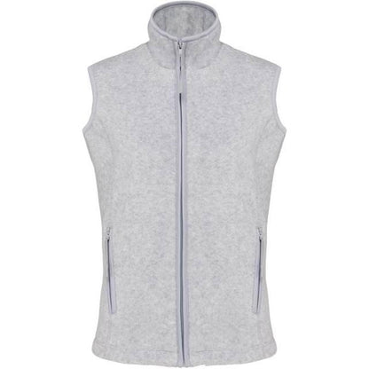 Дамски поларен елек - цвят пепелно сив меланж – Медицински облекла Кали