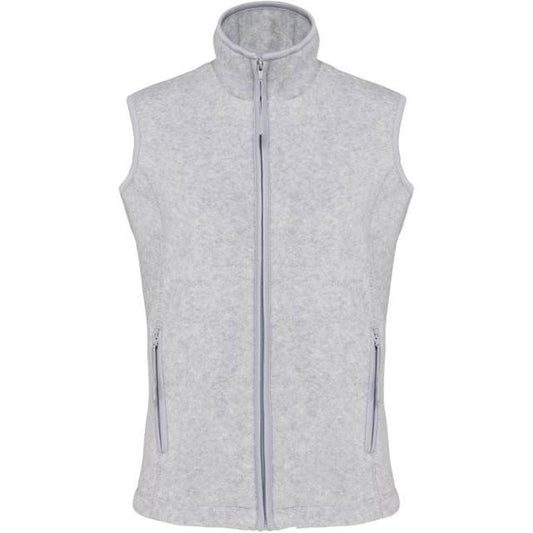 Дамски поларен елек - цвят пепелно сив меланж – Медицински облекла Кали