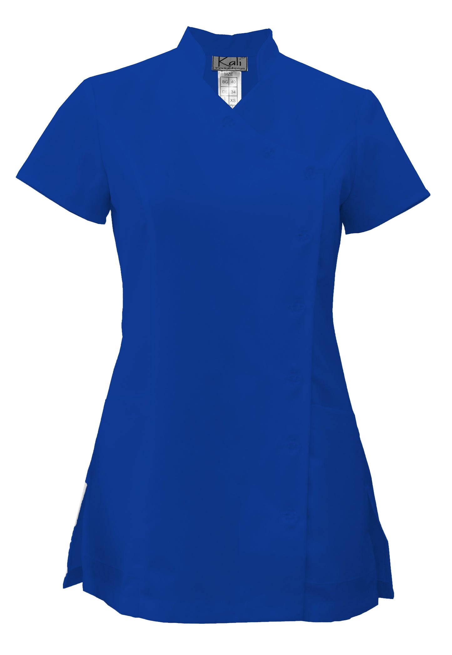 Women's tunic with side fastening - royal blue, model F207-4A