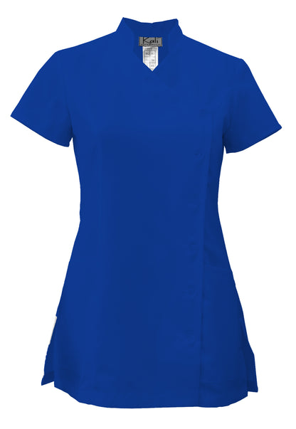 Women's tunic with side fastening - royal blue, model F207-4A