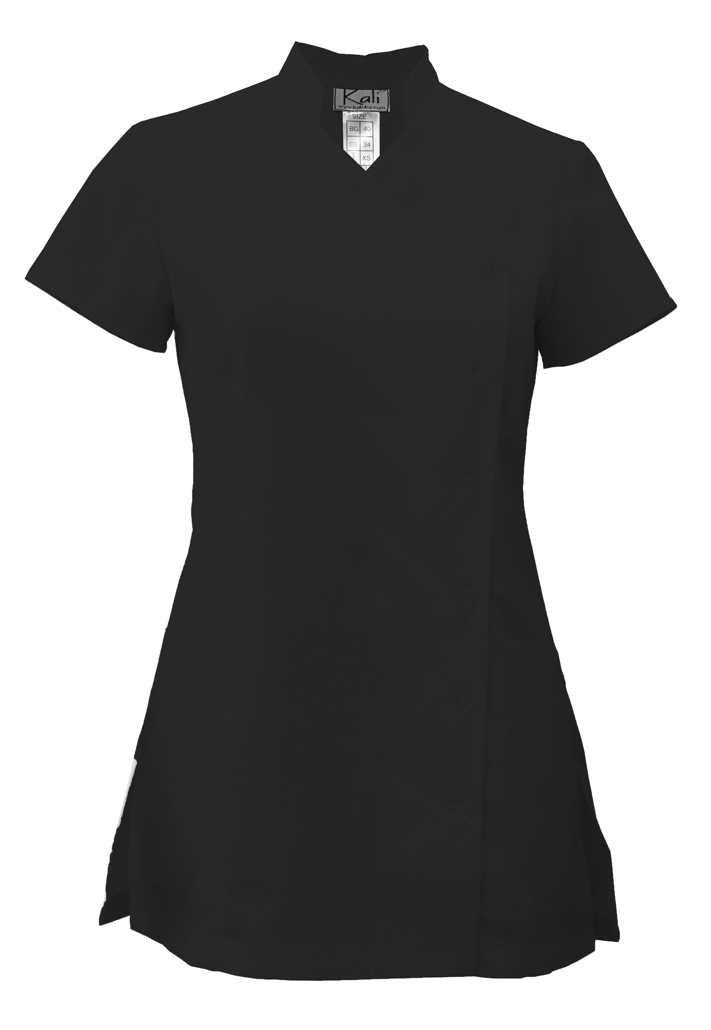 Women's tunic with side fastening - color black, model F207-4A