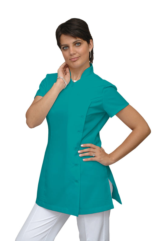 Women's tunic with side fastening - color sea green, model F207-4A