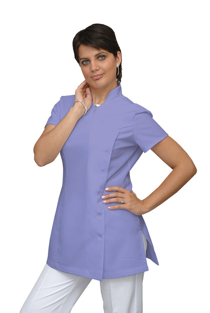 Women's tunic with side fastening - color purple, model F207-4A