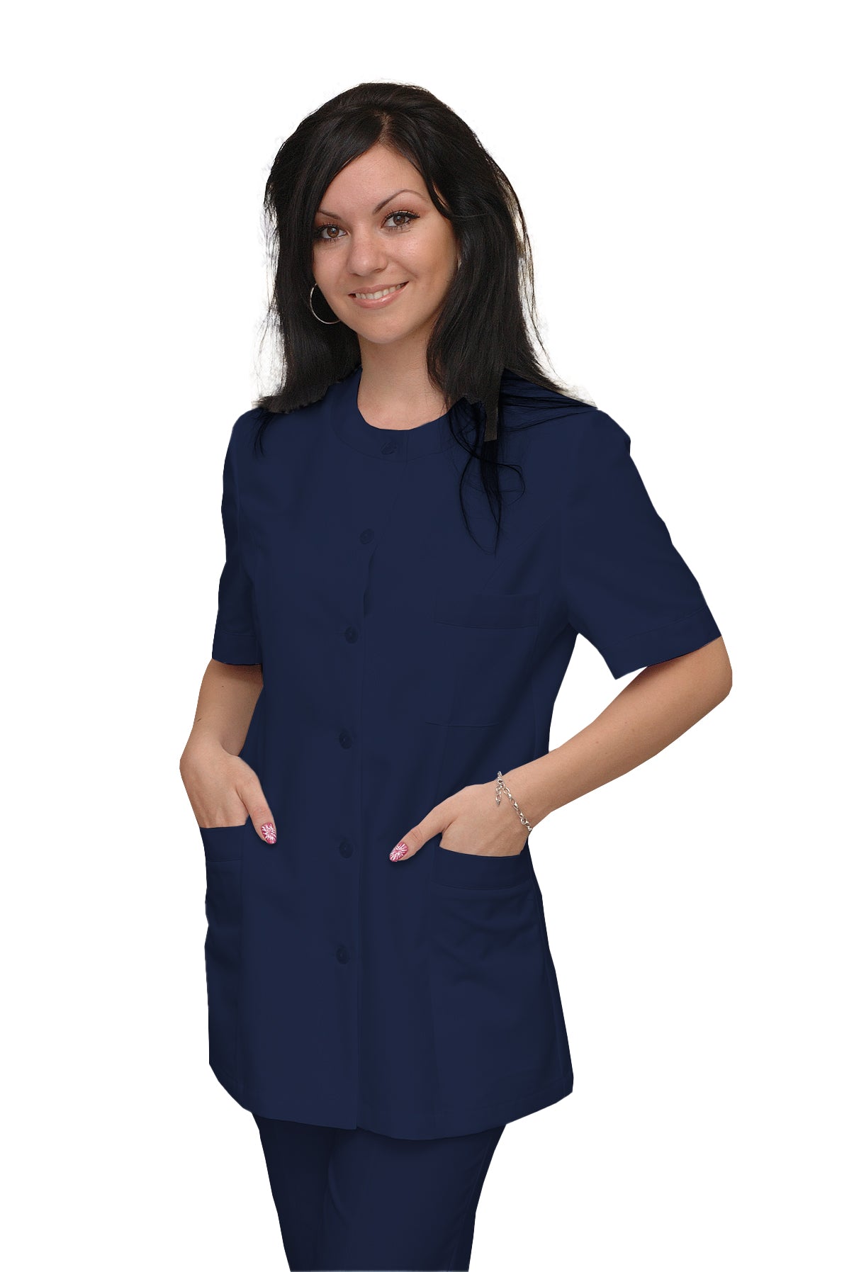 ORDER of women's tunic - color navy blue, model F222-2U