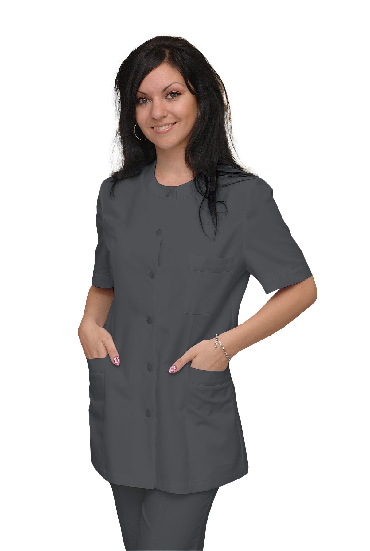 ORDER of women's tunic - color dark gray, model F222-2U