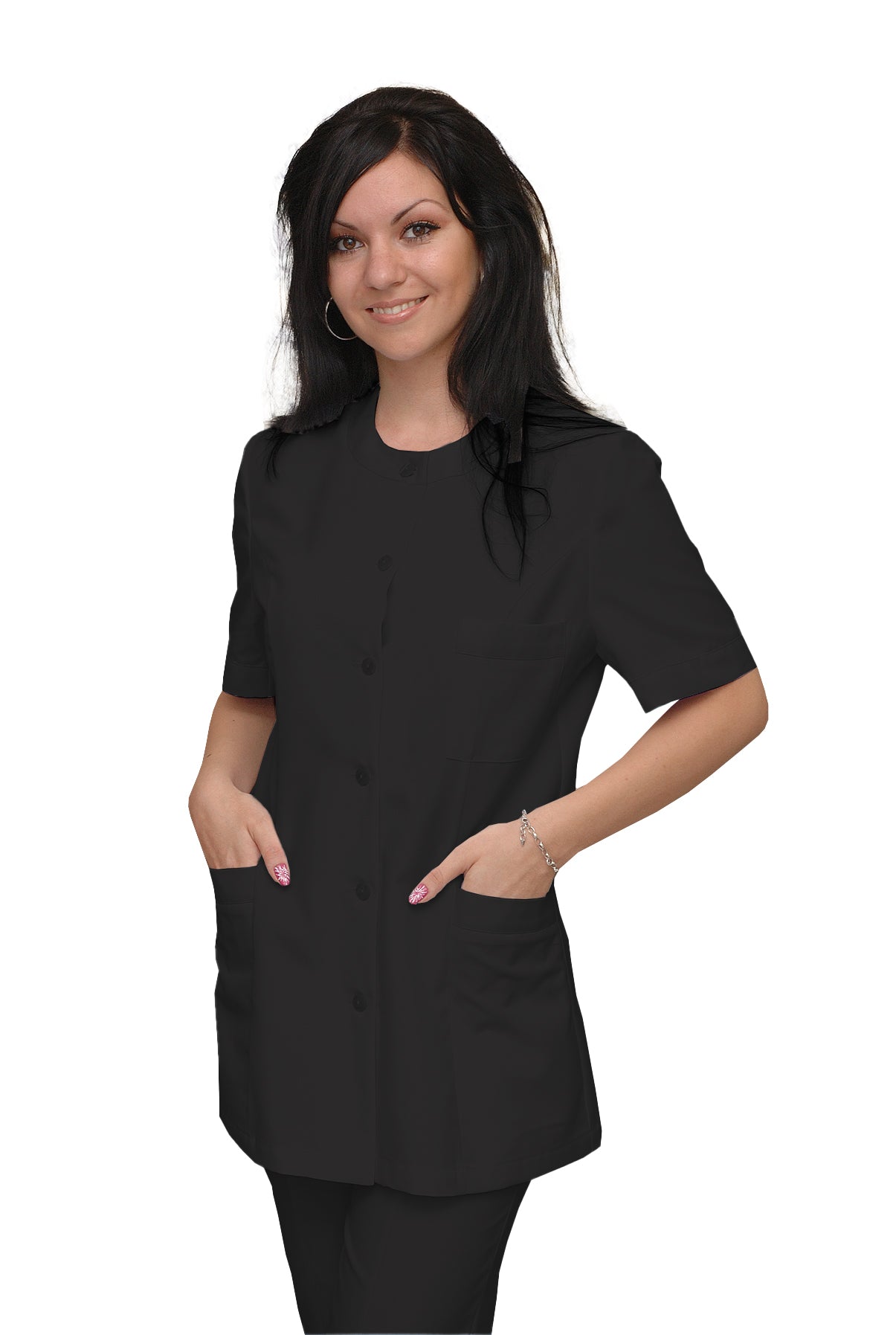 ORDER of women's tunic - color black, model F222-2U