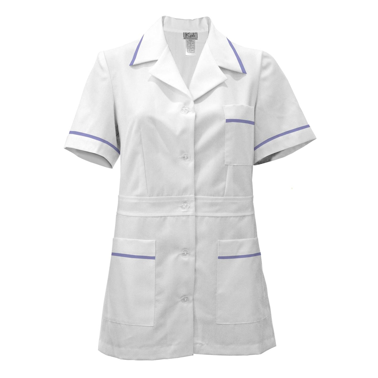 ORDER of women's white tunic with trim - color purple, model F230-1