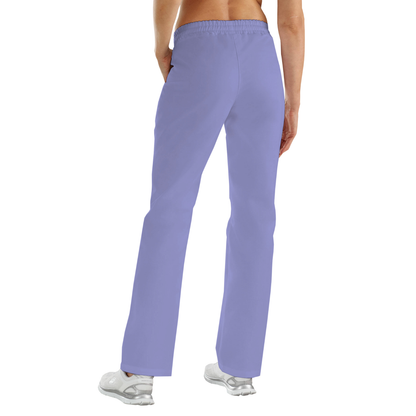 Women's trousers with two side pockets - color purple, model FP406