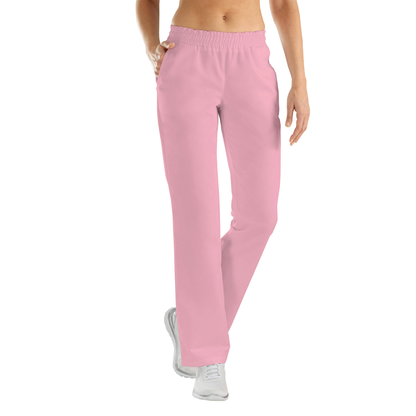 Women's trousers with two side pockets - color pink, model FP406
