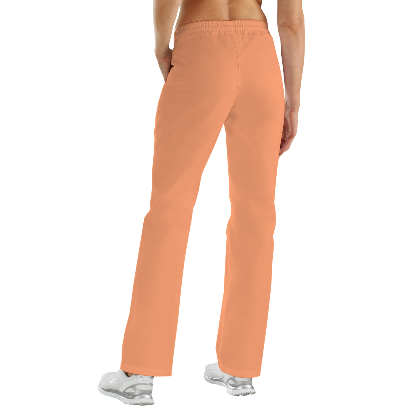 Women's trousers with two side pockets - banana color, model FP406