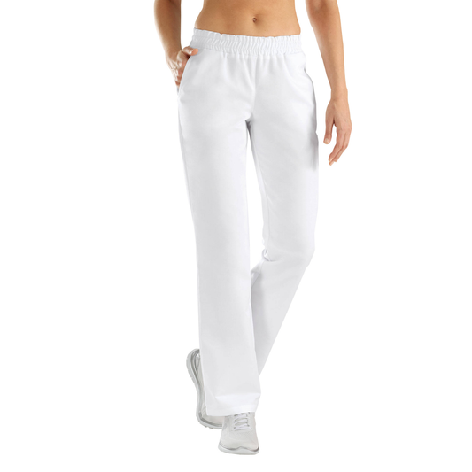Women's trousers with two side pockets - color white, model FP406