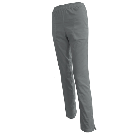 Women's elastic pants FP406 - color light gray