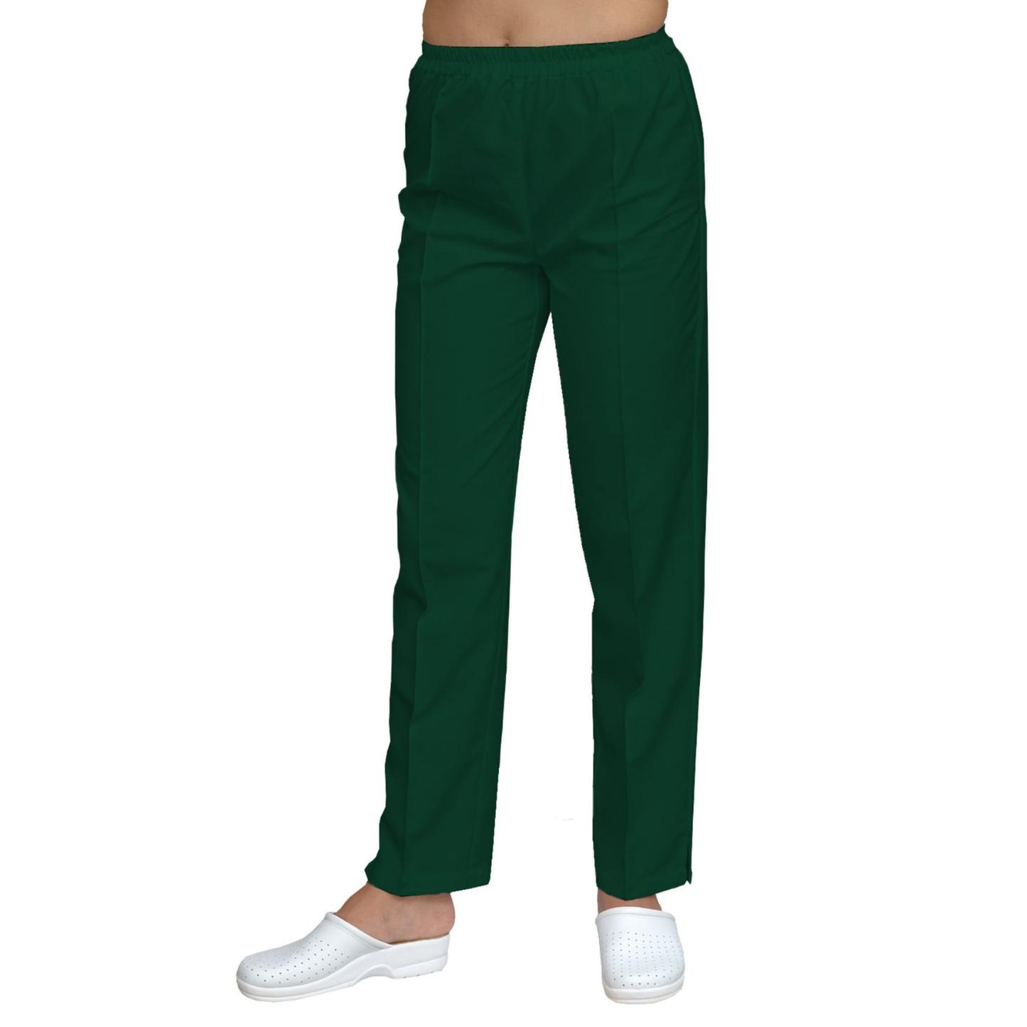 Women's straight trousers - color oil green, model FP