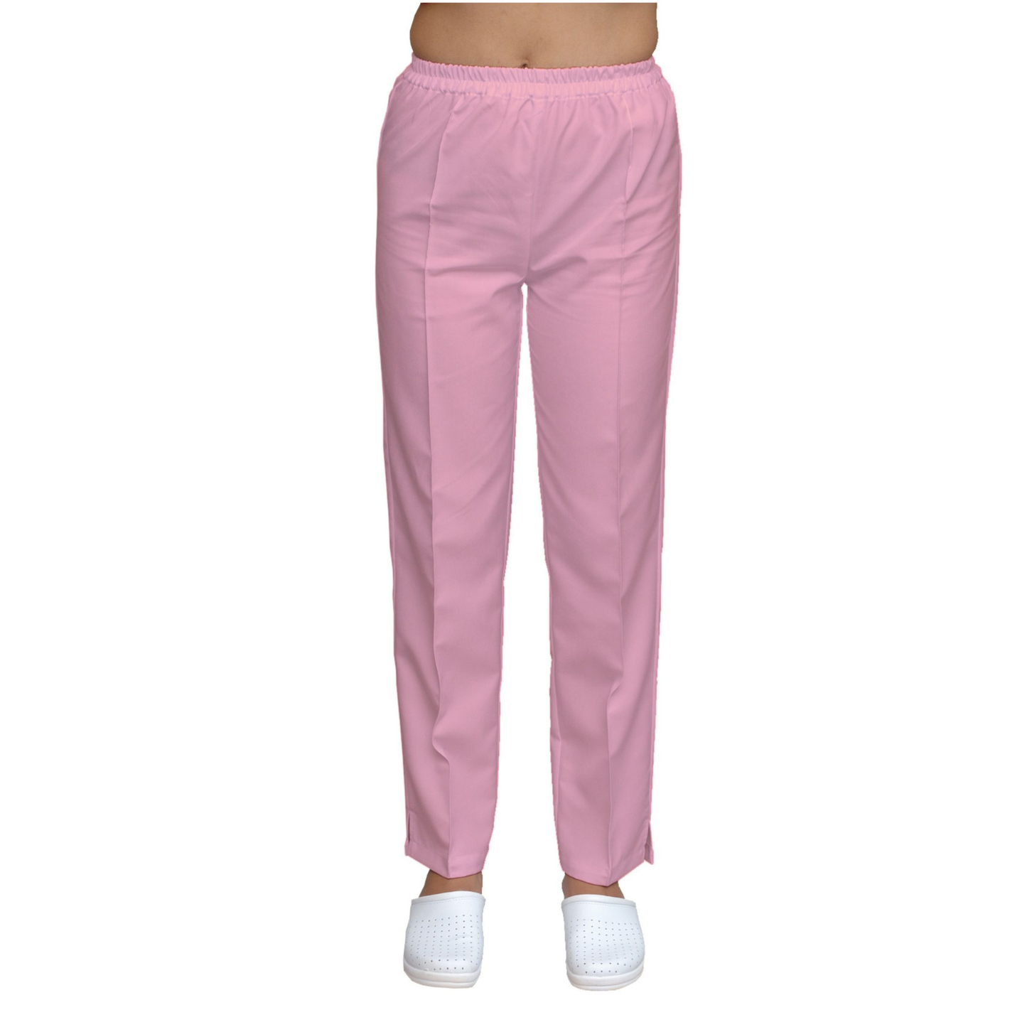 Women's straight pants - color pink, model FP