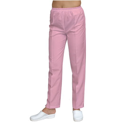 Women's straight pants - color pink, model FP