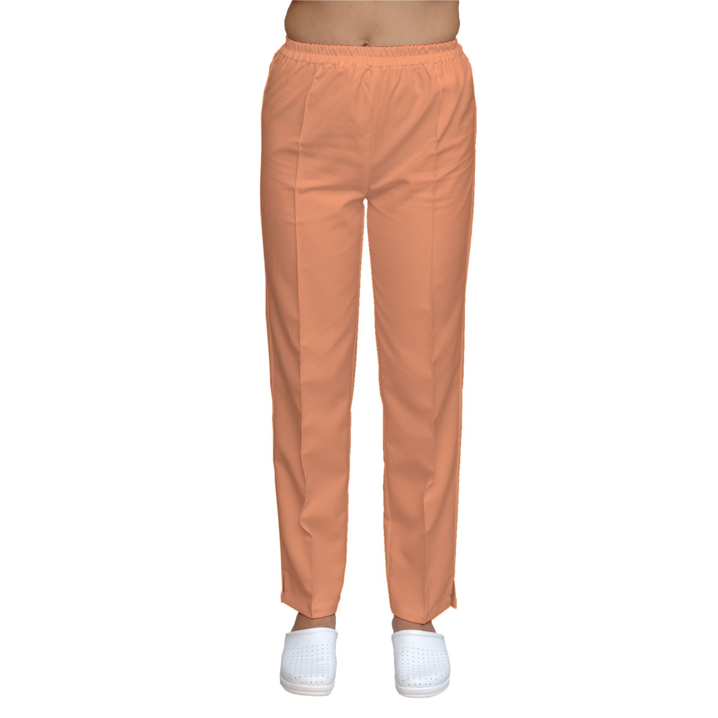 Women's straight pants - banana color, model FP