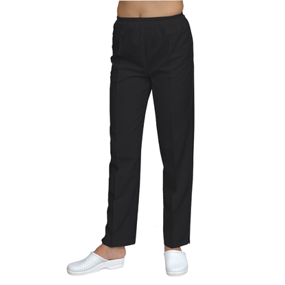 Women's straight pants - color black, model FP