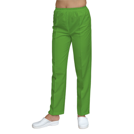 Women's straight pants - pistachio color, model FP