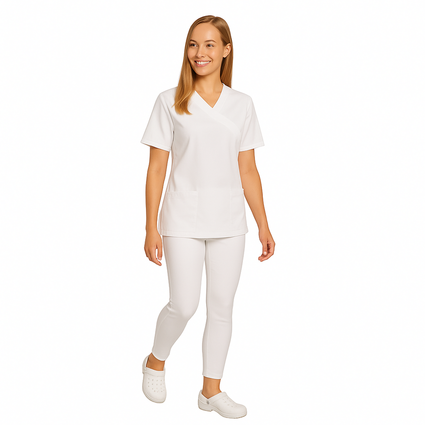 Women's tunic - color white, model FVDL