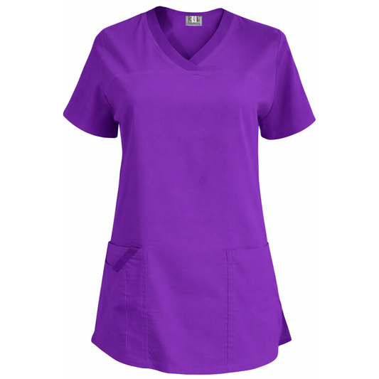 Дамска еластична туника - цвят лилав, модел FVE