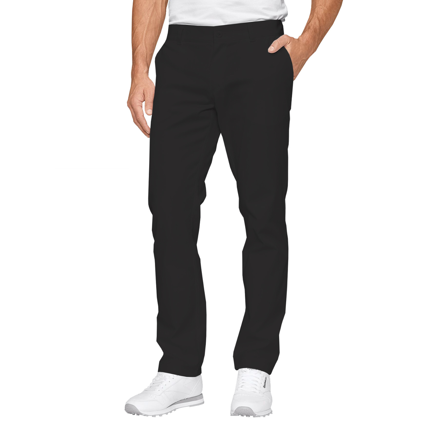 Men's formal trousers - color black, model MPOF