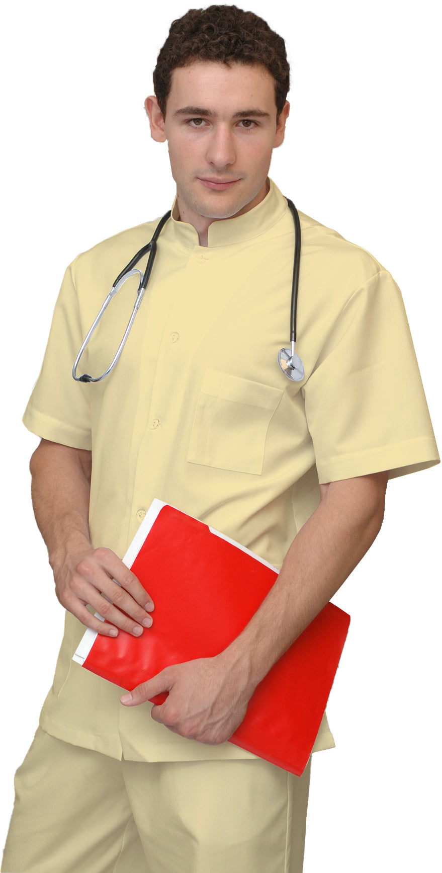 ORDER of men's colored tunic - lemon color, model MS213-31