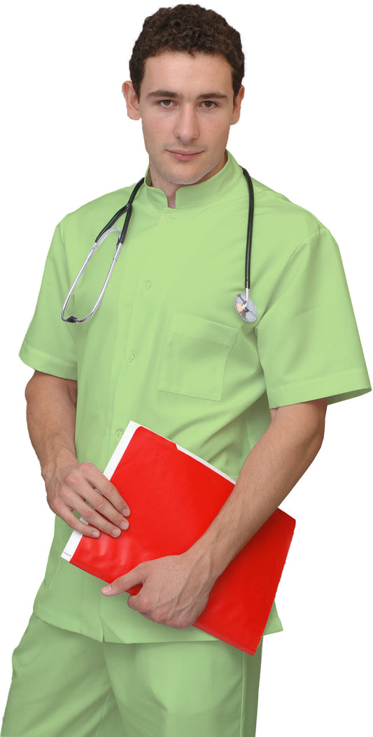 ORDER of men's colored tunic - color pale green, model MS213-31