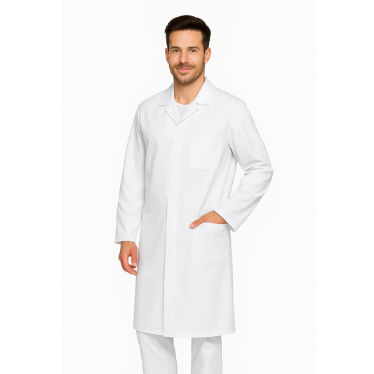 Мъжка престилка скрито закопчаване, модел M234-1T- Медицински облекла Кали
