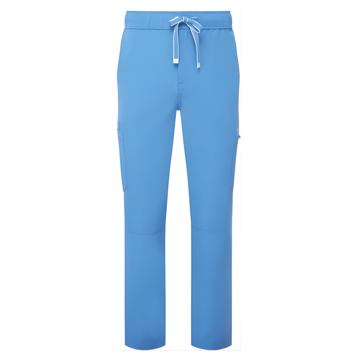 Мъжки стреч карго панталон - цвят небесно син – Медицински облекла Кали